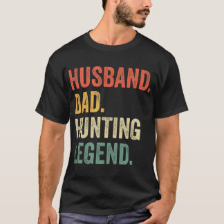 Camiseta Engraçado Hunter Marido Pai Caça Legenda Vintage