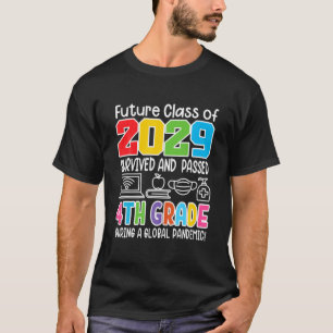 Camiseta Engraçado I 4º Classe Do Futuro Ano De 2029 Na Esc
