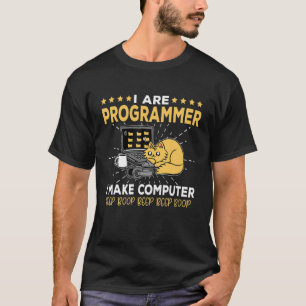 Camiseta Engraçado "I Are Programmer Cat" - Codificação