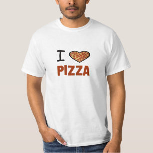 Camiseta ENGRAÇADO! I Heart Pizza