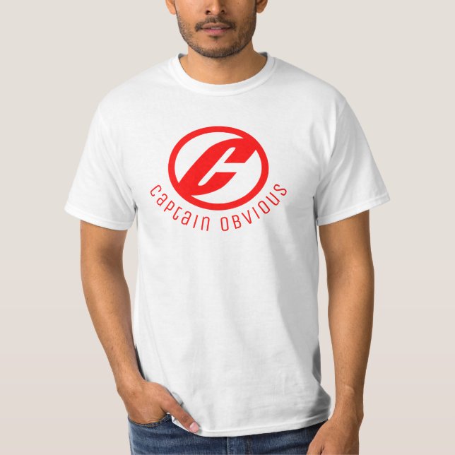 Camiseta Engraçado Idea CAPITÃO ÓBVIO (Frente)
