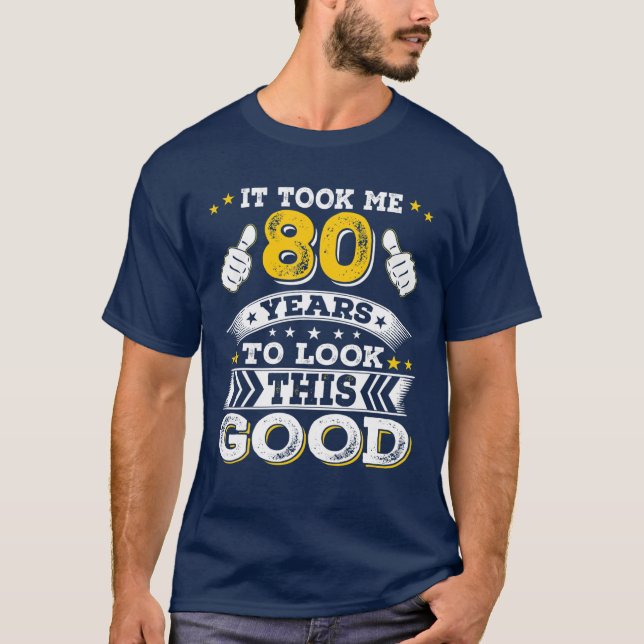 Camiseta Engraçado Ideia De Aniversário De 1942, 80 80 Anos (Frente)