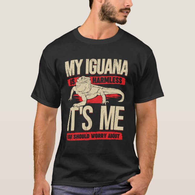 Camiseta Engraçado Iguana Amante de os animais Gift (Frente)