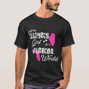 Camiseta Engraçado Illinois é apenas uma garota de Illinois