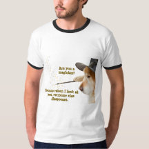 Camiseta Engraçado Impressão de Cachorro É um Mági