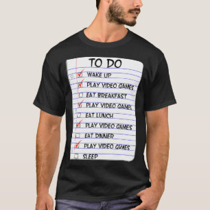 Camiseta Engraçado Impressão de Gráfico de Jogo de Vídeo pa