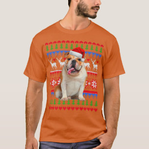 Camiseta Engraçado Inglês Buldogue Natal Leve Ug Natal