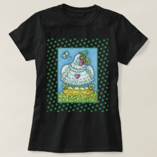CAMISETA ENGRAÇADO IRLANDÊS, OVOS E SHAMROCKS FRACO