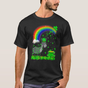 Camiseta Engraçado Irlandês Shamrock Rainbow Lucky Mule Rua