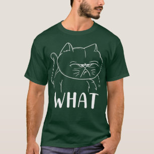 Camiseta Engraçado, Irritado, Gatinho De Gato Gateiro Gatin