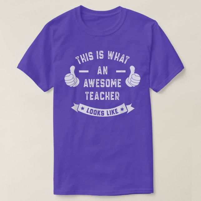 Camiseta Engraçado Isto é o que um professor incrível se pa (Frente do Design)