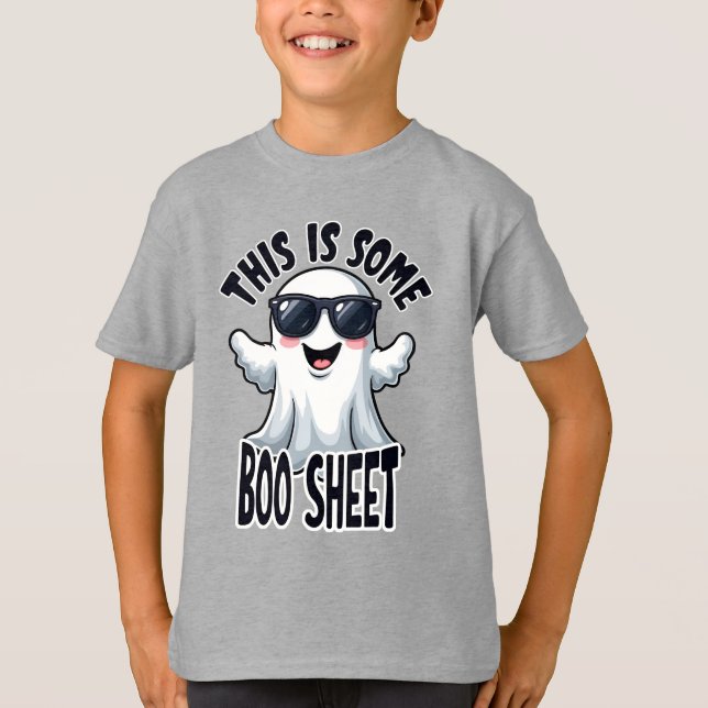 Camiseta Engraçado "Isto É Uma Folha De Boo" Legal Hallowee (Frente)