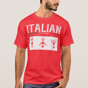 Camiseta Engraçado Itália Pun Trabalho Italiano Homens e Mu