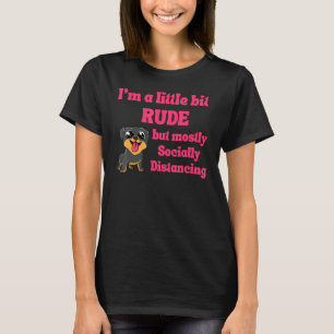 Camiseta Engraçado Iu2019m Um Pouco Rude Mas Principalmente
