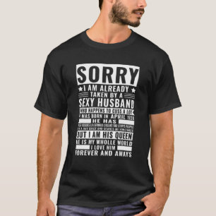 Camiseta Engraçado, já fui levado pelo marido, ele Nascer e