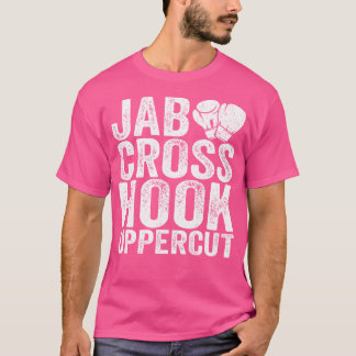 Camiseta Engraçado Jab Cross Hook Uppercut Boxout Kickbo