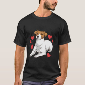 Camiseta Engraçado Jack Russel A Vida É Melhor Com Uma Corr