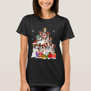 Camiseta Engraçado Jack Russell Terrier Árvore de Natal Pet