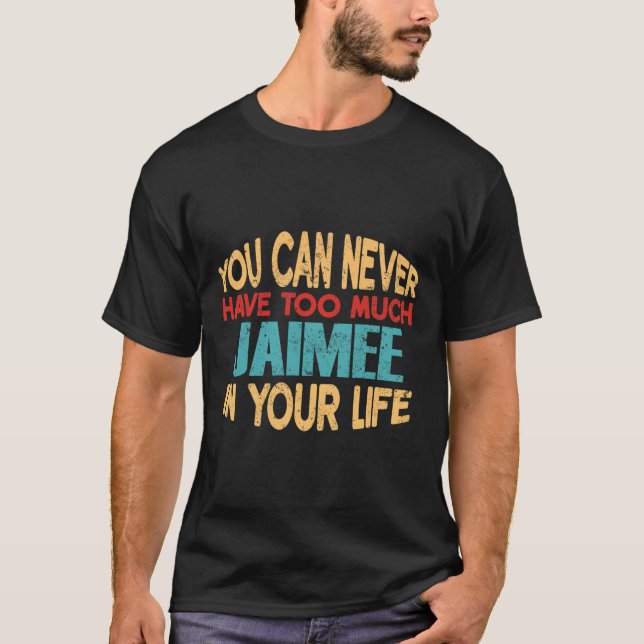 Camiseta Engraçado Jaimee Personalizado Tshirt Piada First  (Frente)