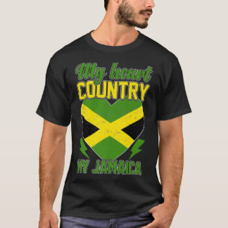 Camiseta Engraçado Jamaica Flag Palm Summer Vacchi 