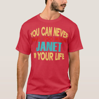 Camiseta Engraçado Janet Personalizou o Item de Piada do No