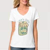 Engraçado Jar do Pickles Dill Green Comida Lover T