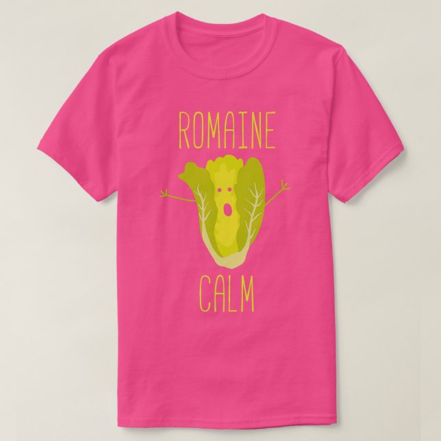 Camiseta Engraçado Jardinagem Pun Romaine Calm Gardener Gif (Frente do Design)