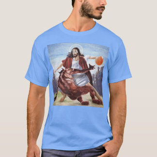 Camiseta Engraçado Jesus Cruzando Os Demais Cristãos