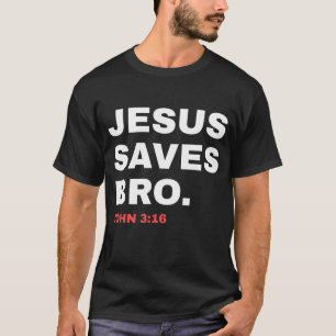 Camiseta Engraçado Jesus Salva Irmão da Igreja Cristã Pai J