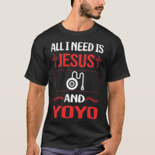 Camiseta Engraçado Jesus Yo Yo-Yo Yo Yo Yo Yo Yo