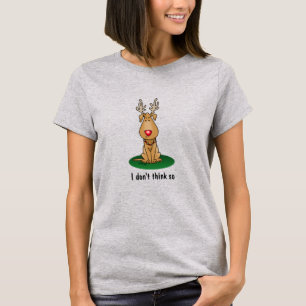 Camiseta Engraçado Jingle Este Cachorro Vermelho Nose