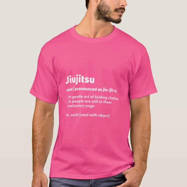 Camiseta Engraçado Jiujitsu Jiu Jitsu Jiu-Jitsu Definição (Frente)