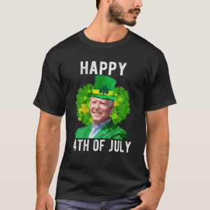 Camiseta Engraçado Joe Bi.Den Rua Feliz Dia 4 de Patrick