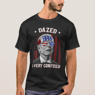 Camiseta Engraçado Joe Biden Espancado E Muito Confuso 4 De