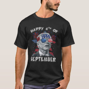 Camiseta Engraçado Joe Biden Feliz 4 De Setembro Biden Conf