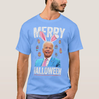 Camiseta Engraçado Joe Biden Feliz Halloween Confuso Páscoa