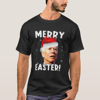 Camiseta Engraçado Joe Biden Papai noel Truque De Páscoa De