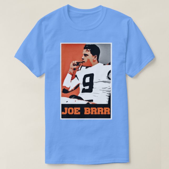 Camiseta Engraçado Joe Burrow Fumando (Frente do Design)
