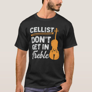 Camiseta Engraçado Jogador Cello Violoncello Cellist Prese