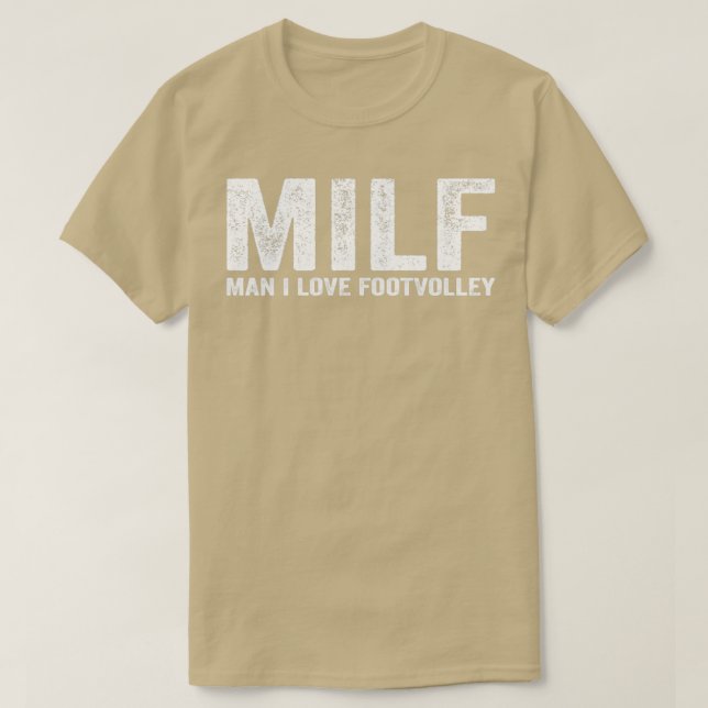 Camiseta Engraçado jogador de futebol americano MILF Homem  (Frente do Design)