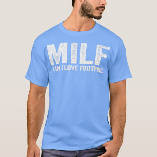 Camiseta Engraçado jogador de futebol do MILF Homem Eu ador