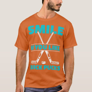 Camiseta Engraçado jogador de hóquei no gelo Puta Rápido