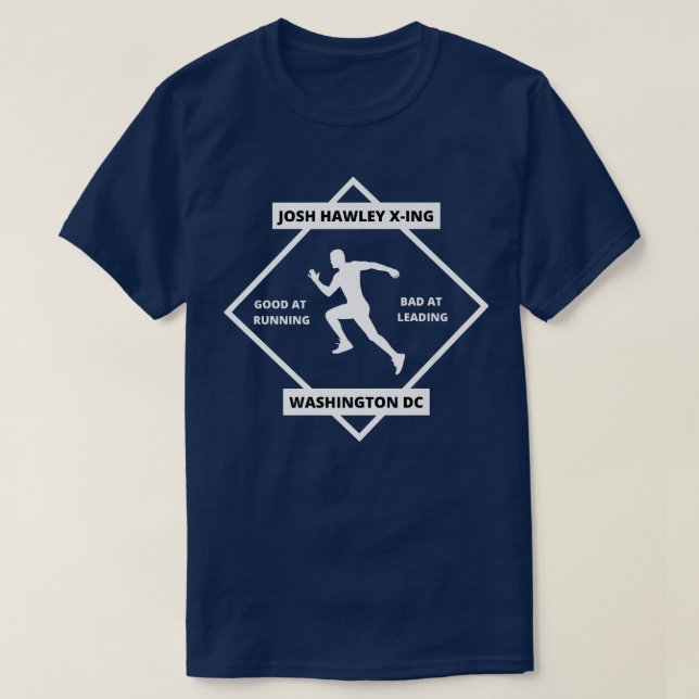 Camiseta Engraçado Josh Hawley RunEngraçado Josh Hawley Run (Frente do Design)