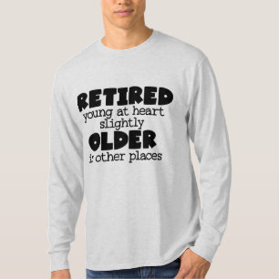 Camiseta Engraçado, jovem e velha arte Vovô