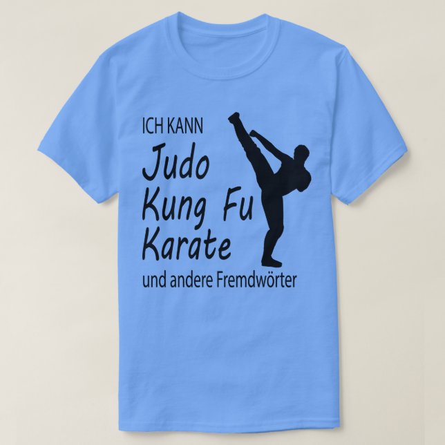 Camiseta Engraçado Judo Kung Fu d Artes Marciais Presente 6 (Frente do Design)