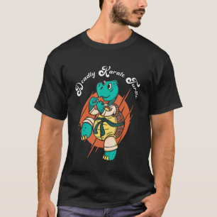 Camiseta Engraçado Karate Turtle Mortal Tortoise Combate Es