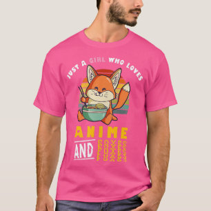Camiseta Engraçado Kawaii, apenas uma garota que ama anime