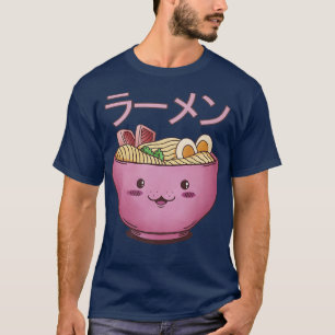 Camiseta Engraçado Kawaii Ramen Bowl Kawaii Anime Jambali