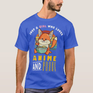 Camiseta Engraçado Kawaii, só uma garota que ama anime e ra