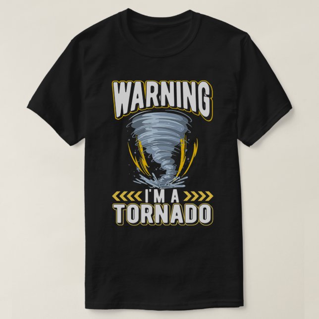 Camiseta Engraçado Kid Tornado Lover Weather Assistindo (Frente do Design)
